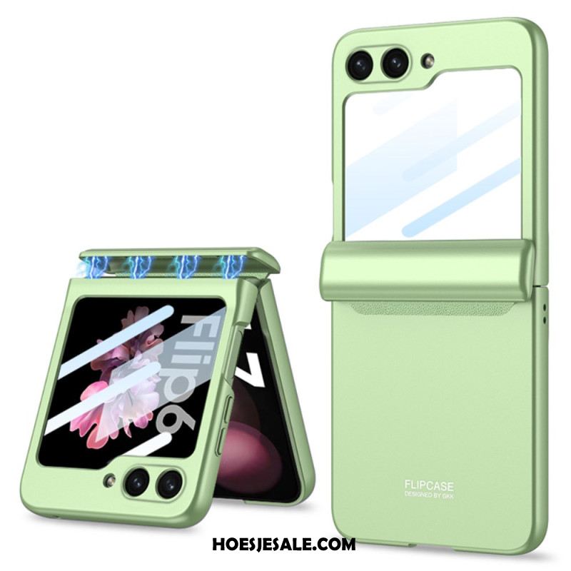 Hoesje Samsung Galaxy Z Flip 7 Fe Gkk Magnetisch Scharnier En Kleine Schermbeschermer Bescherming Hoesje
