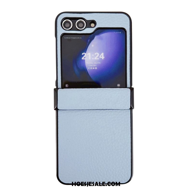 Hoesje Samsung Galaxy Z Flip 7 Fe Lychee-patroon Bescherming Hoesje