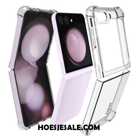 Hoesje Samsung Galaxy Z Flip 7 Fe Transparante Versterkte Hoeken Enkay