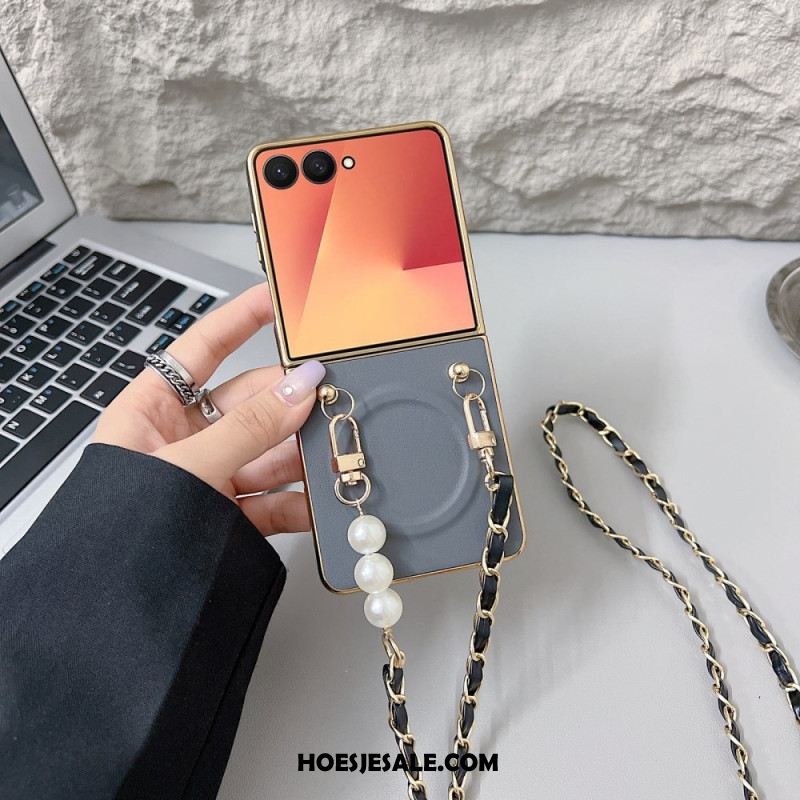 Hoesje Samsung Galaxy Z Flip 7 Magnetische Bedelriem