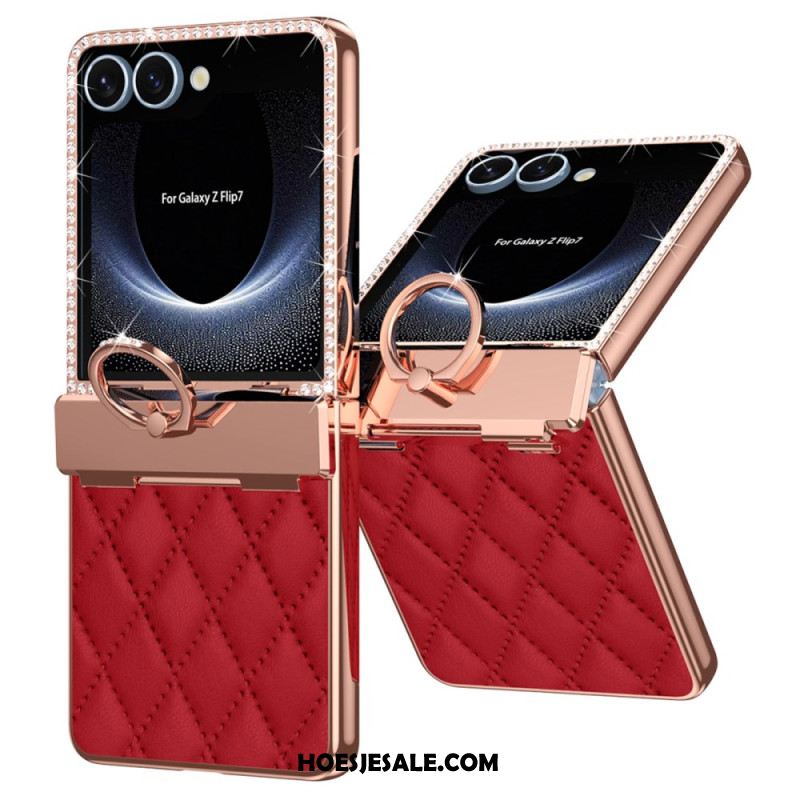 Hoesje Samsung Galaxy Z Flip 7 Ringhouder En Strassversiering