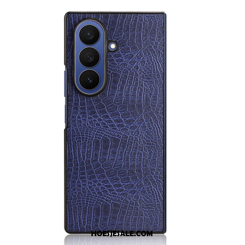 Hoesje Samsung Galaxy Z Fold 7 Krokodillenleerlook Bescherming Hoesje