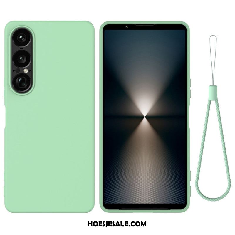 Hoesje Sony Xperia 1 Vii Siliconen Met Koord