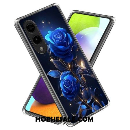 Hoesje Voor Samsung Galaxy S25 5g Edge Blauwe Rozen