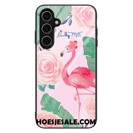 Hoesje Voor Samsung Galaxy S25 5g Flamingo Gehard Glas