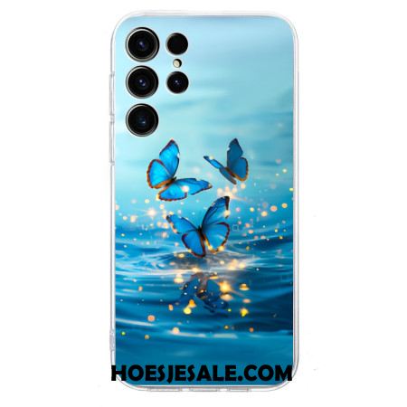 Hoesje Voor Samsung Galaxy S25 Ultra 5g Blauwe Vlinders