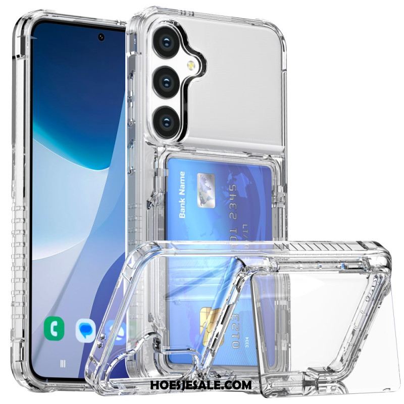 Hoesje Voor Samsung Galaxy S26 Transparant Met Kaarthouder En Standaard