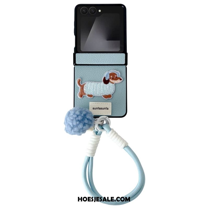 Hoesje Voor Samsung Galaxy Z Flip 7 Scharnierbeschermer En Band