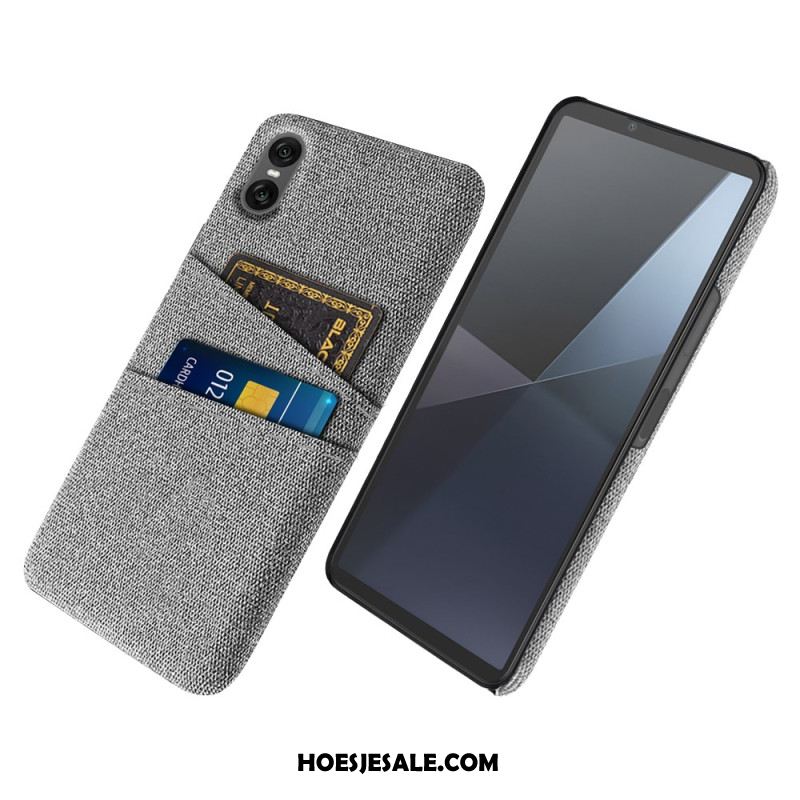Hoesje Voor Sony Xperia 10 Vii Stoffen Kaarthouder