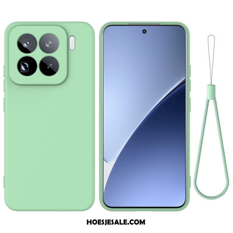 Hoesje Voor Xiaomi 15 Pro Sleutelkoord Van Vloeibare Siliconen