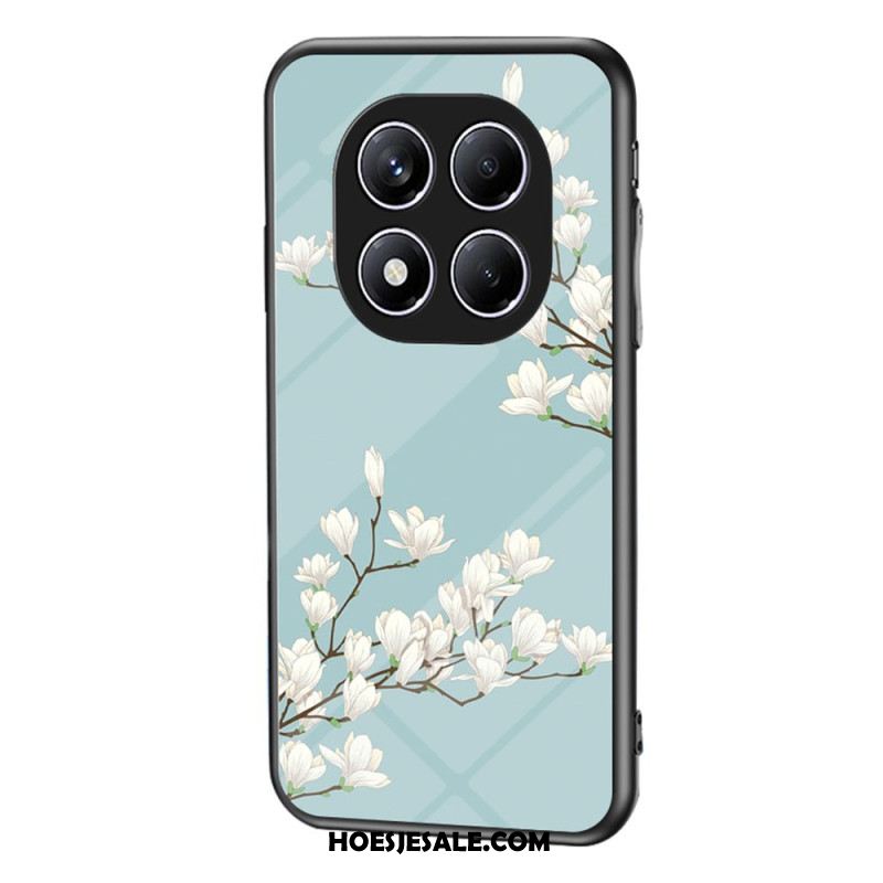 Hoesje Voor Xiaomi Redmi Note 14 Pro 4g Bloemen Gehard Glas