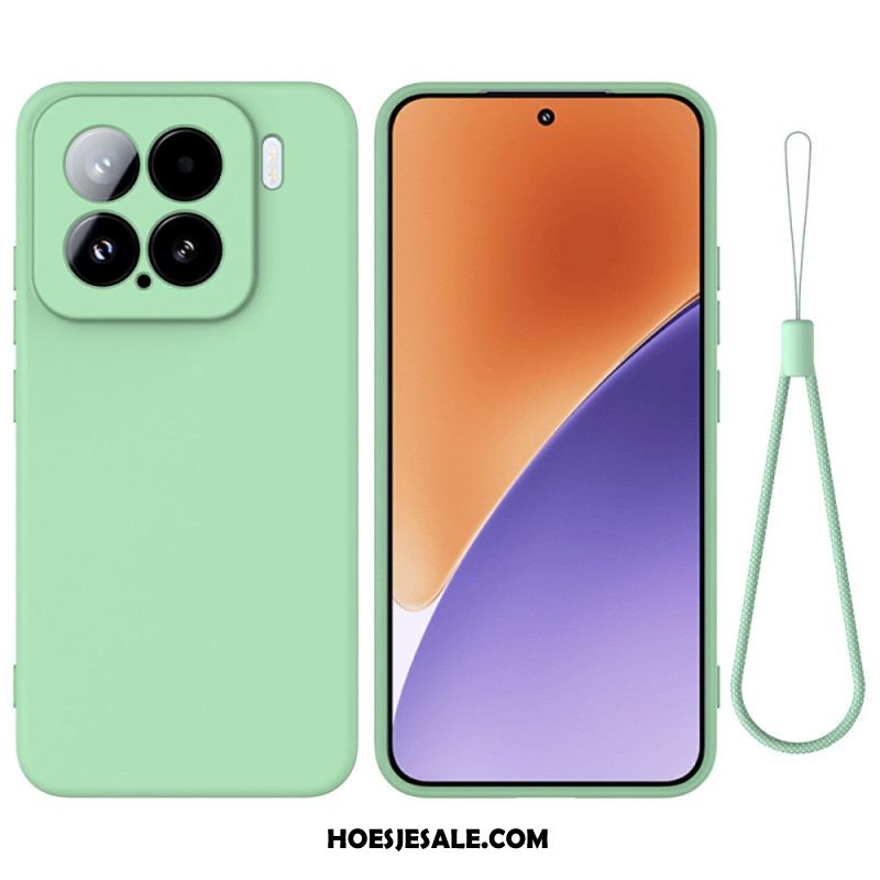 Hoesje Xiaomi 15 Bandje Van Vloeibaar Siliconen