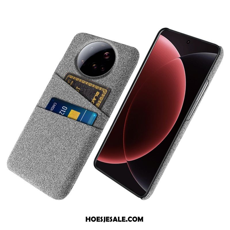 Hoesje Xiaomi 15 Ultra Stoffen Dubbele Kaarthouder