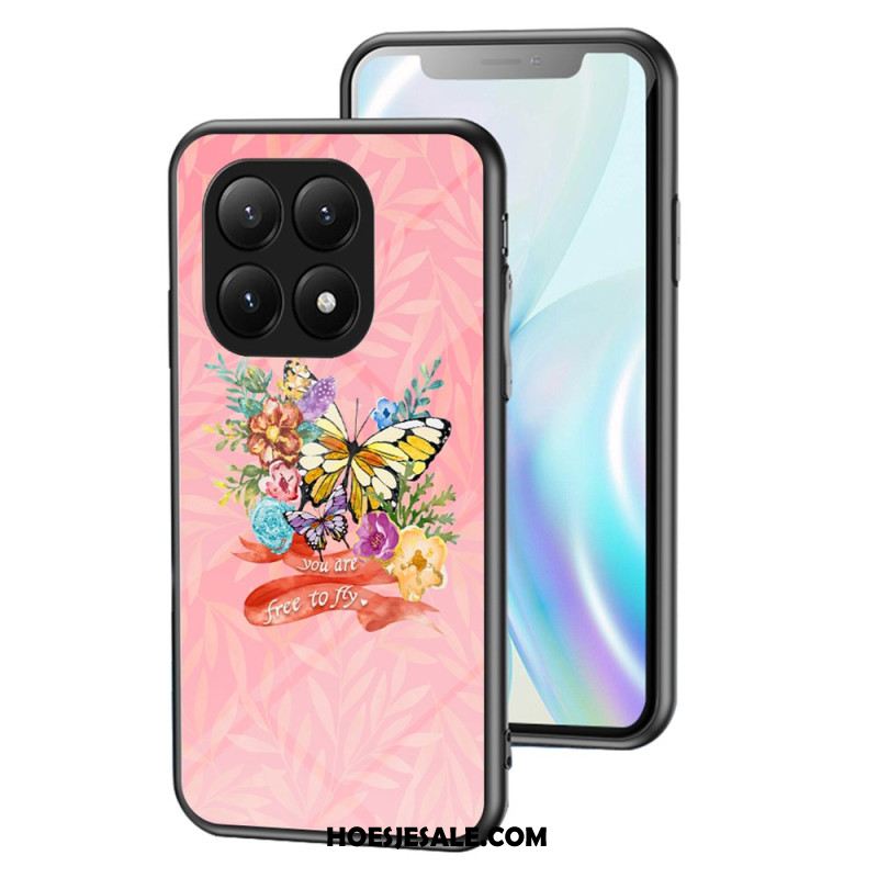 Hoesje Xiaomi 15t Pro Vlinders Van Gehard Glas