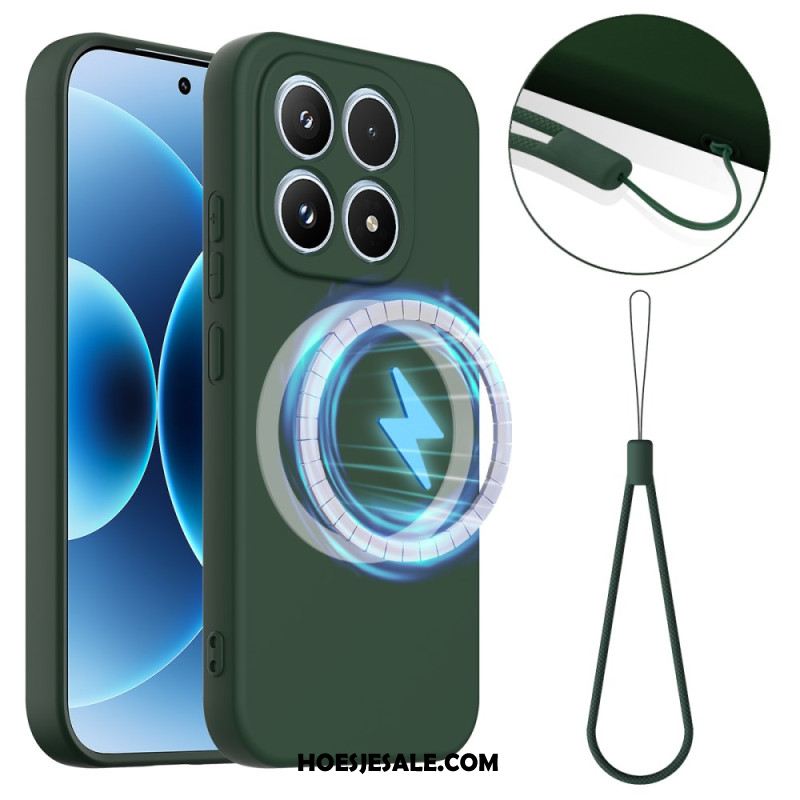 Hoesje Xiaomi 17 Vloeibare Siliconen Met Magneet