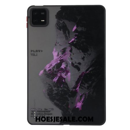Hoesje Xiaomi Pad 6 Pro Paarse Besneeuwde Berg