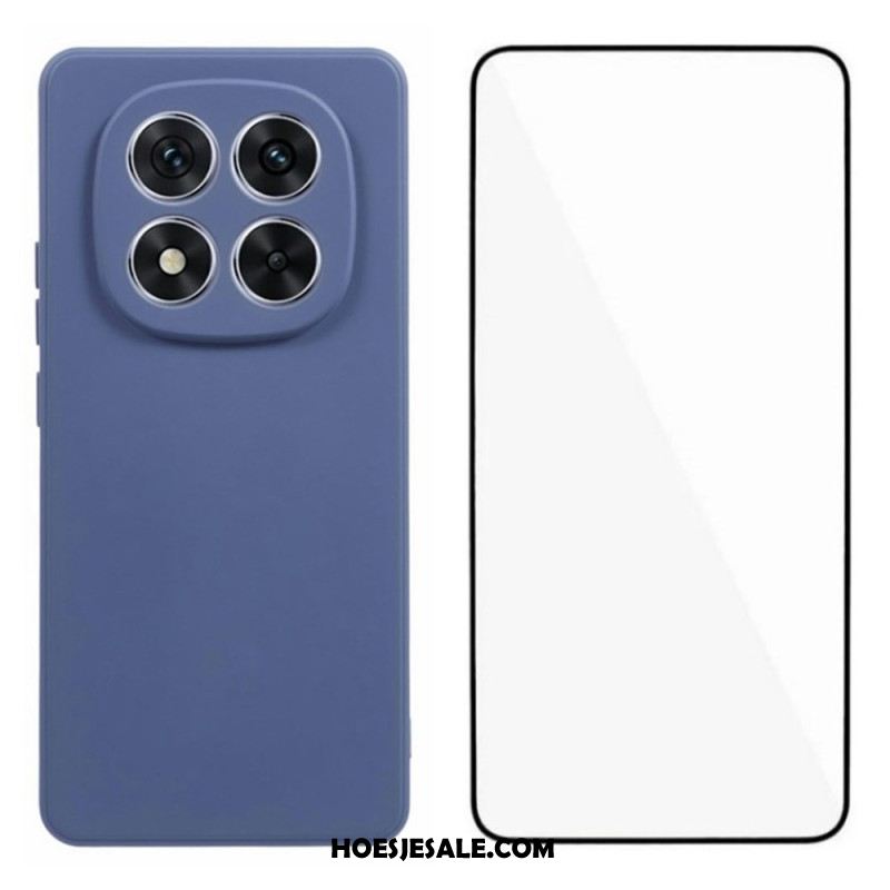 Hoesje Xiaomi Redmi Note 14 Pro Plus 5g Siliconen Met Schermbeschermer Bescherming Hoesje