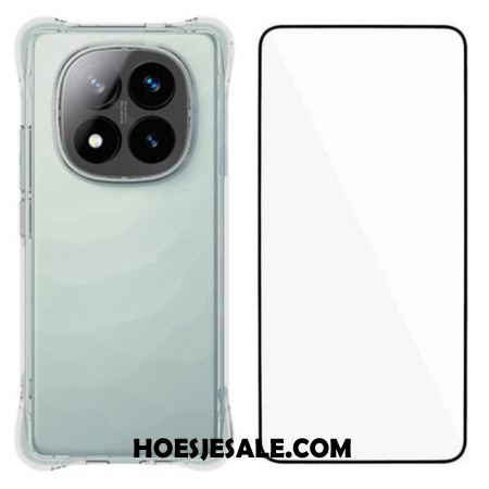 Hoesje Xiaomi Redmi Note 14 Pro Plus 5g Verstevigde Transparante Schermbeschermer Van Gehard Glas