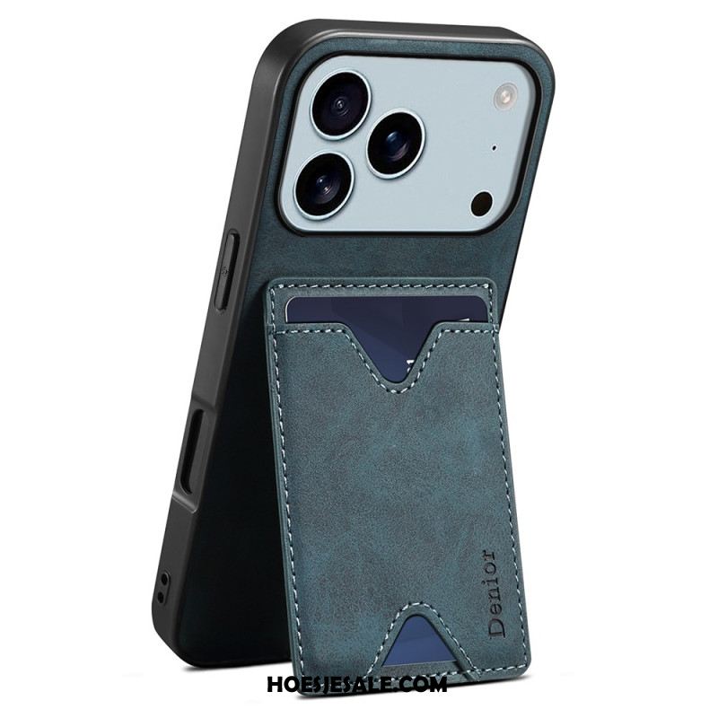 Hoesje iPhone 17 Pro Denior Kaarthouder Met Standaard Bescherming Hoesje