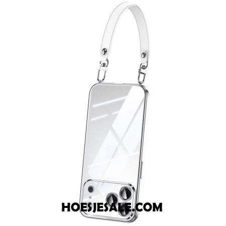 Hoesje iPhone 17 Pro Max Transparant Met Draagkoord Bescherming Hoesje