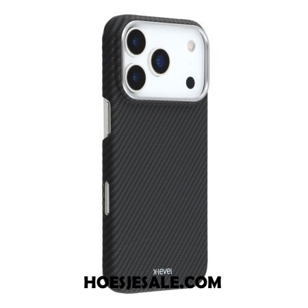 Hoesje iPhone 17 Pro Max X-level Koolstoftextuur Bescherming Hoesje