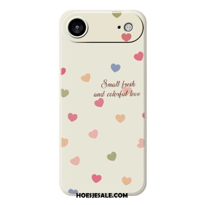 Hoesje iPhone Air Kleurrijke Harten