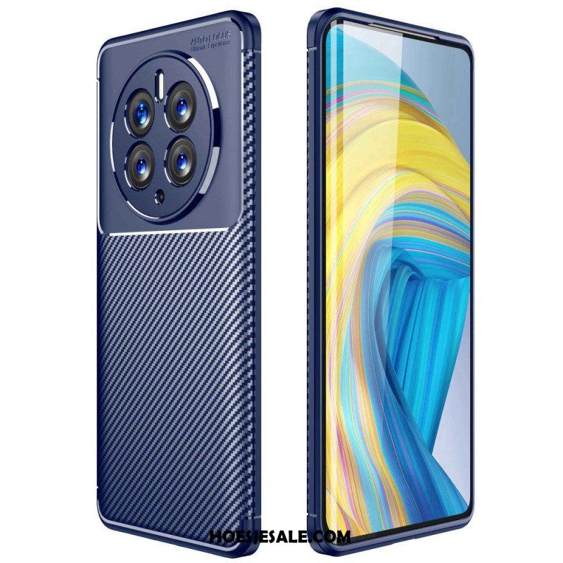 Hoesje voor Huawei Mate 50 Pro Flexibele Koolstofvezel