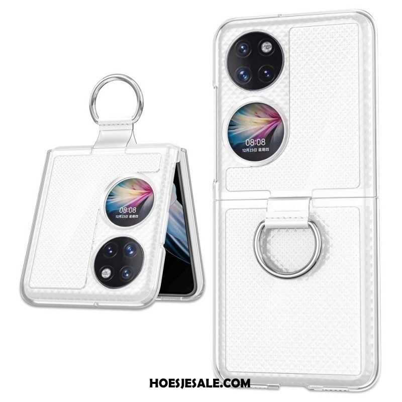 Hoesje voor Huawei P50 Pocket Kleur Metalen Ring