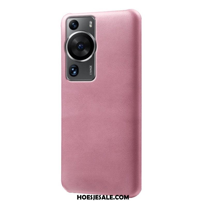 Hoesje voor Huawei P60 Pro Ledereffect