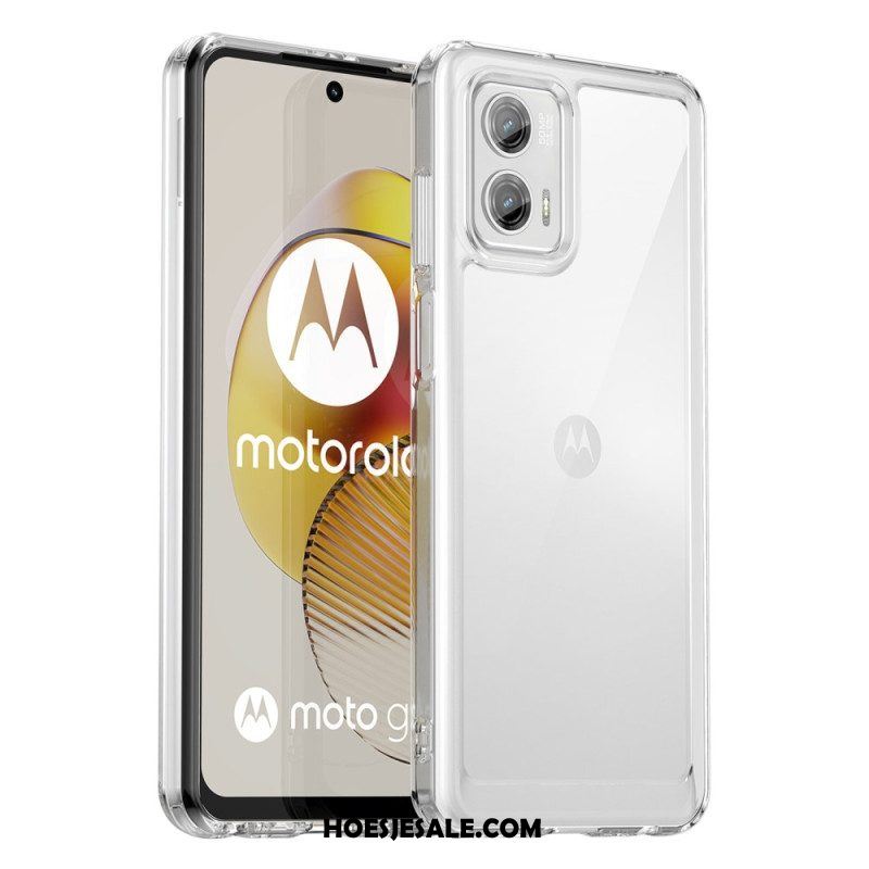 Hoesje voor Moto G73 5G Transparante Hybride