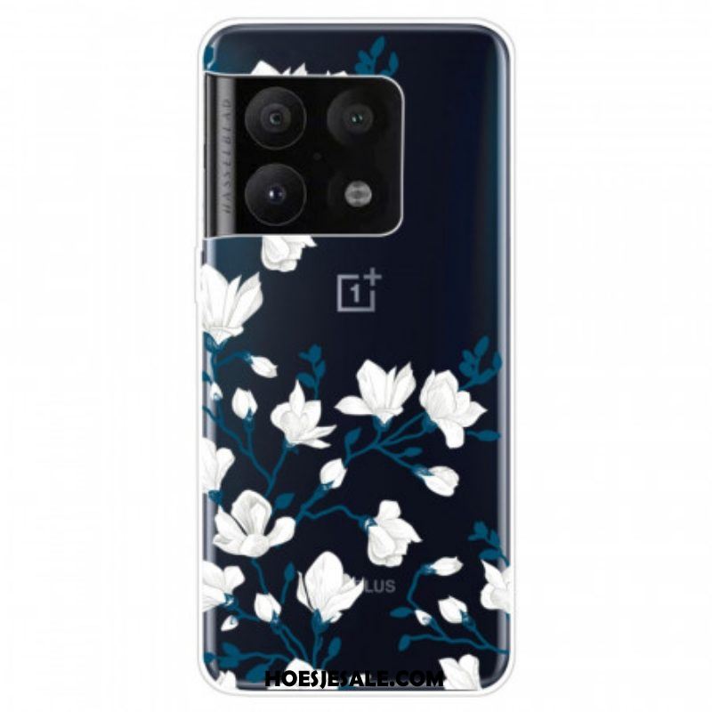 Hoesje voor OnePlus 10 Pro 5G Witte Bloemen