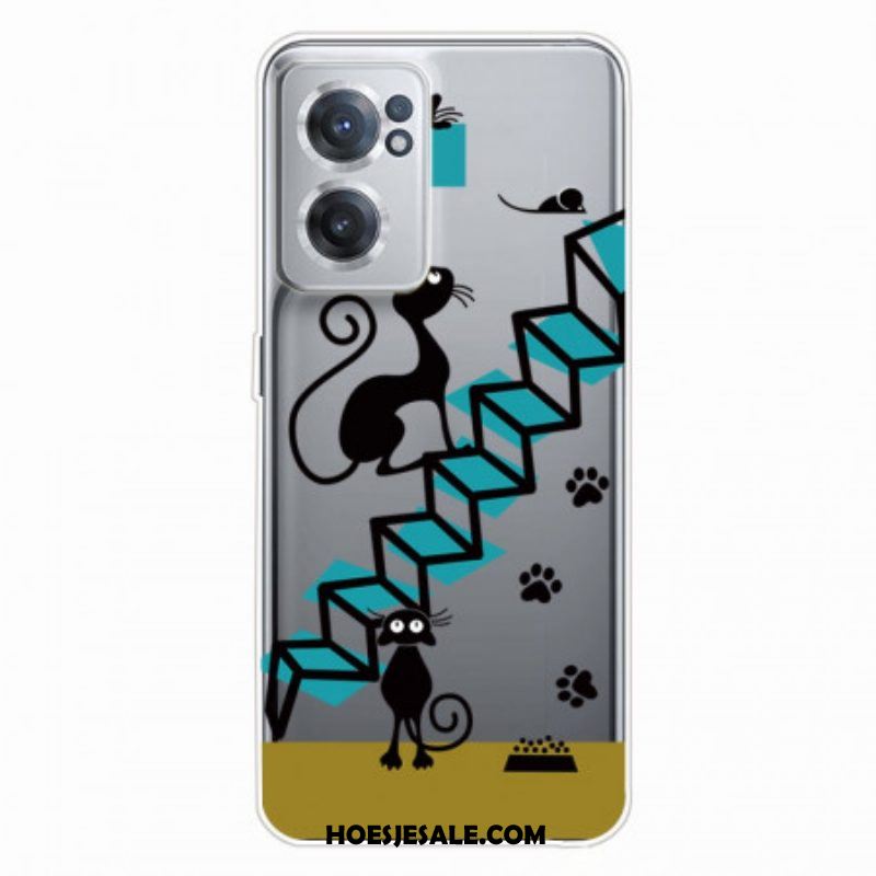 Hoesje voor OnePlus Nord CE 2 5G Katten Trappen