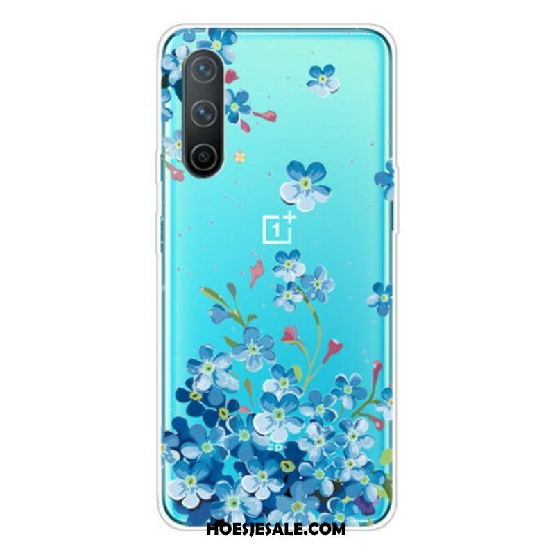 Hoesje voor OnePlus Nord CE 5G Blauwe Bloemen