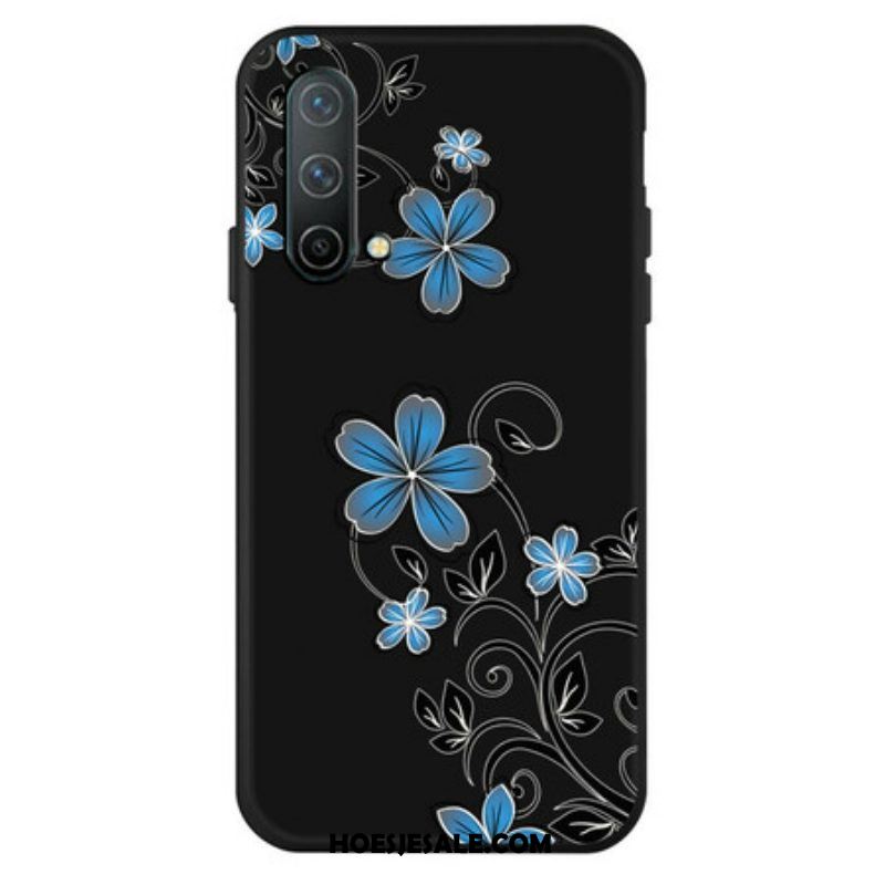 Hoesje voor OnePlus Nord CE 5G Blauwe Bloemen