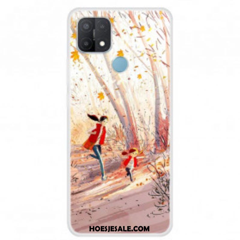 Hoesje voor Oppo A15 Herfst Landschap