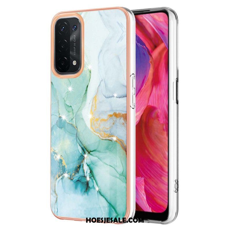 Hoesje voor Oppo A54 5G / A74 5G Marmeren Ontwerp