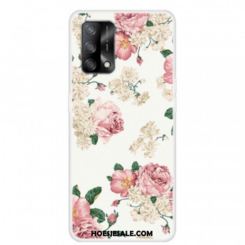 Hoesje voor Oppo A74 4G Vrijheid Bloemen