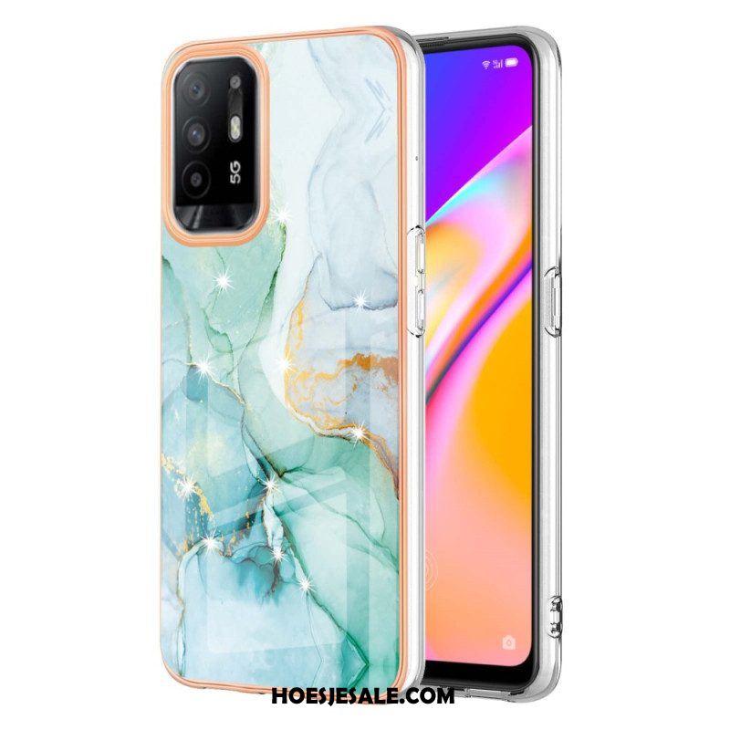 Hoesje voor Oppo A94 5G Marmer