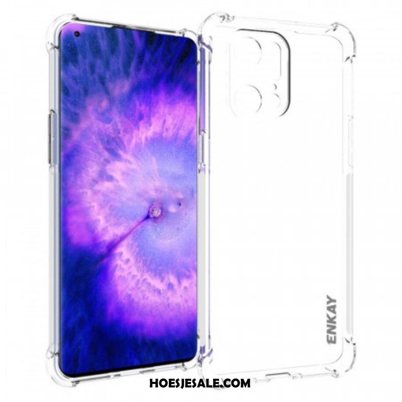 Hoesje voor Oppo Find X5 Pro Transparant Enkay