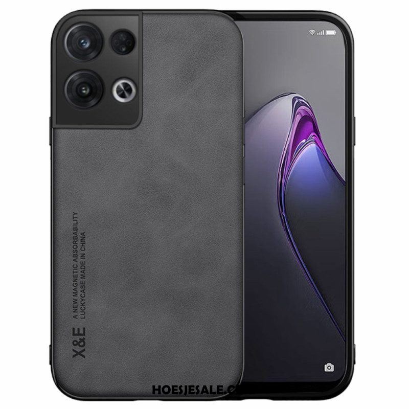 Hoesje voor Oppo Reno 8 X&e Leereffect