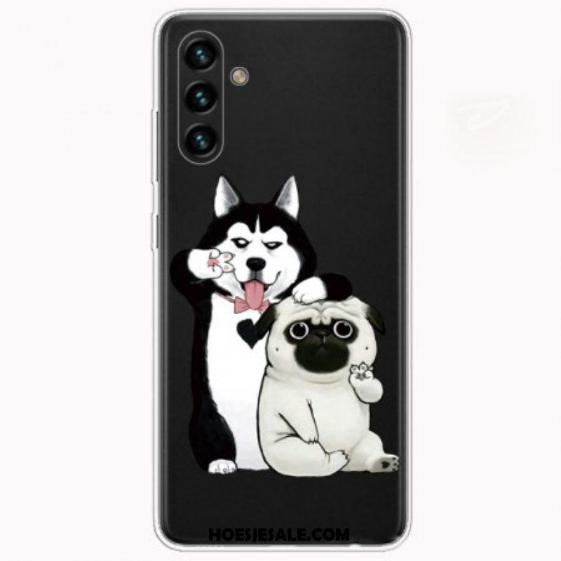 Hoesje voor Samsung Galaxy A13 5G / A04s Boom En Strappy Cat