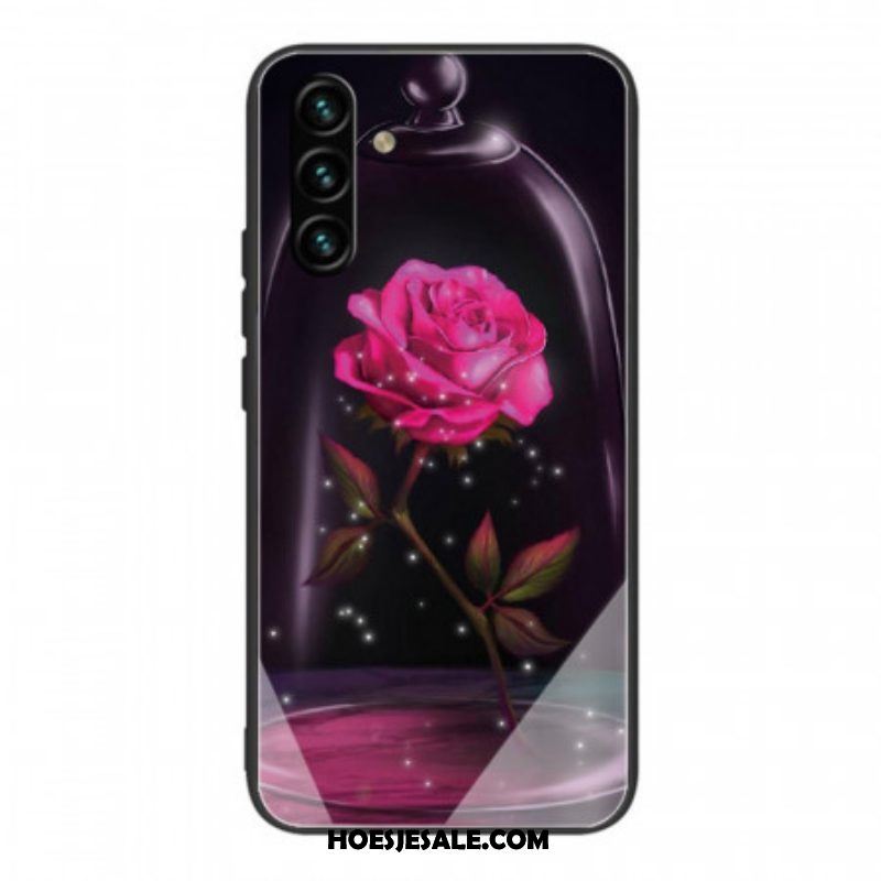 Hoesje voor Samsung Galaxy A13 5G / A04s Gehard Glas Hallo