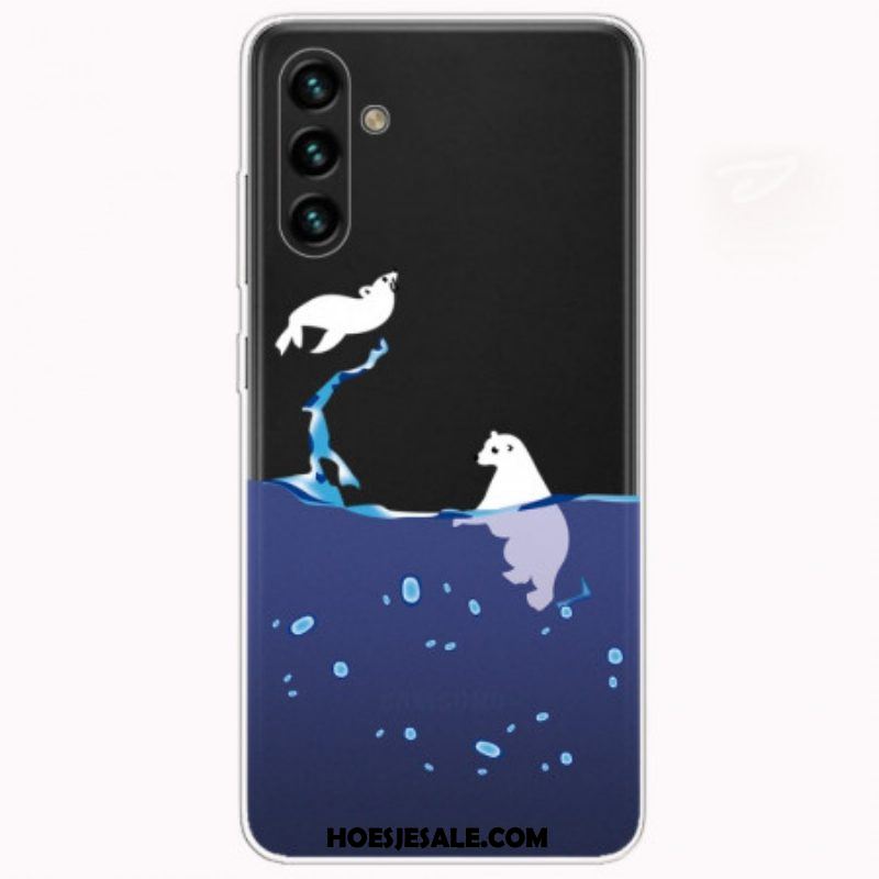 Hoesje voor Samsung Galaxy A13 5G / A04s String Husky