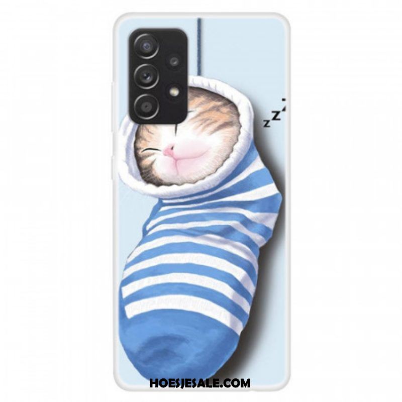 Hoesje voor Samsung Galaxy A13 Tijger Print