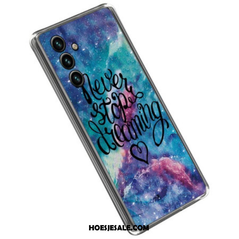 Hoesje voor Samsung Galaxy A14 / A14 5G Lychee-stijl Rfid Khazneh