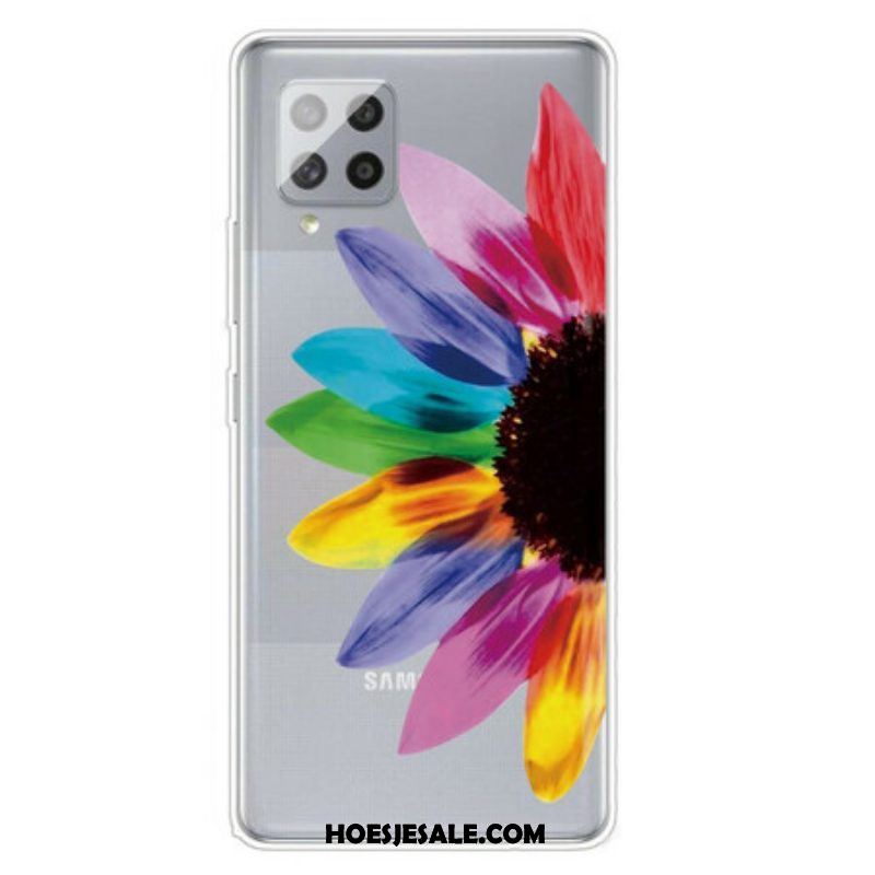 Hoesje voor Samsung Galaxy A42 5G Kleurrijke Bloem