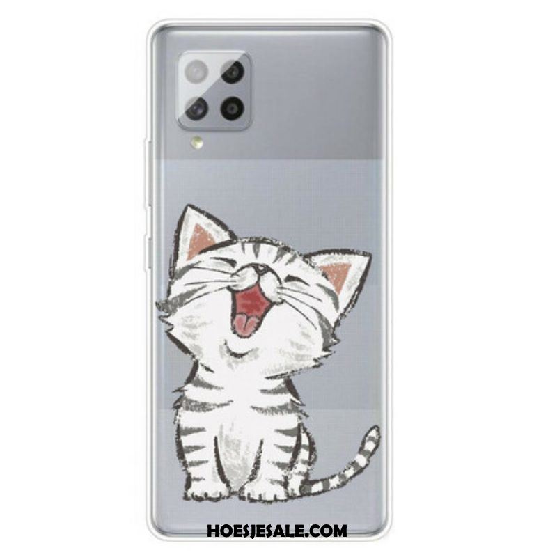 Hoesje voor Samsung Galaxy A42 5G Schattige Kat