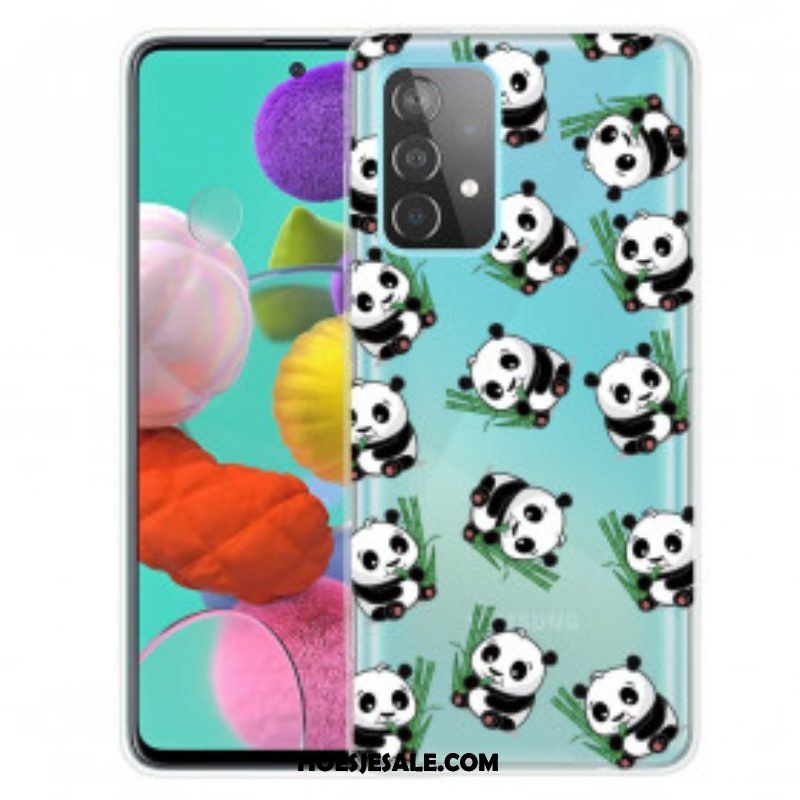 Hoesje voor Samsung Galaxy A52 4G / A52 5G / A52s 5G Kleine Panda's