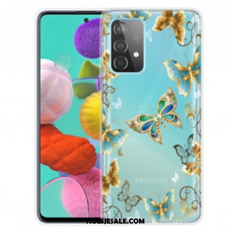 Hoesje voor Samsung Galaxy A52 4G / A52 5G / A52s 5G Ontwerp Vlinders