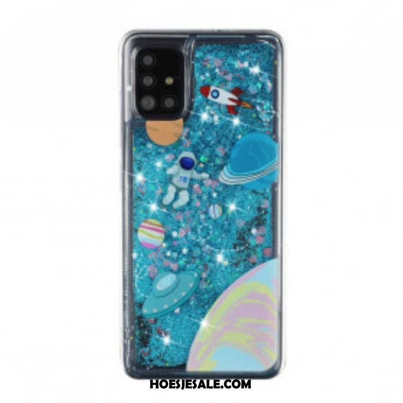 Hoesje voor Samsung Galaxy A52 4G / A52 5G / A52s 5G Ruimte Pailletten